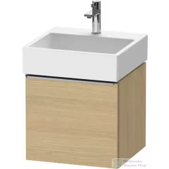   Duravit D-NEO 48,4x44,2 cm-es, 1 fiókos alsószekrény rozsdamentes acél színű fogantyúval 235050 mosdóhoz, natúr tölgy DE4270070300000