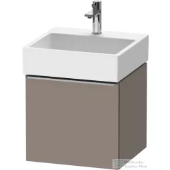   Duravit D-NEO 48,4x44,2 cm-es, 1 fiókos alsószekrény rozsdamentes acél színű fogantyúval 235050 mosdóhoz, matt bazalt DE4270070430000