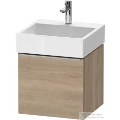   Duravit D-NEO 48,4x44,2 cm-es, 1 fiókos alsószekrény rozsdamentes acél színű fogantyúval 235050 mosdóhoz, márványos tölgy DE4270070550000