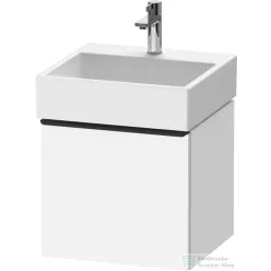   Duravit D-NEO 48,4x44,2 cm-es, 1 fiókos alsószekrény fekete fogantyúval 235050 mosdóhoz, matt fehér DE42700BD180000