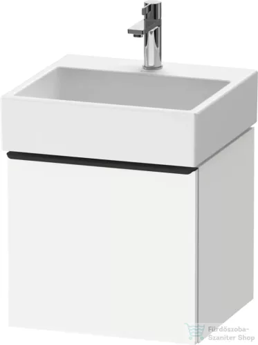 Duravit D-NEO 48,4x44,2 cm-es, 1 fiókos alsószekrény fekete fogantyúval 235050 mosdóhoz, matt fehér DE42700BD180000