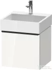 Duravit D-NEO 48,4x44,2 cm-es, 1 fiókos alsószekrény fekete fogantyúval 235050 mosdóhoz, fényes fehér DE42700BD220000