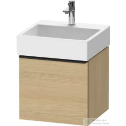   Duravit D-NEO 48,4x44,2 cm-es, 1 fiókos alsószekrény fekete fogantyúval 235050 mosdóhoz, natúr tölgy DE42700BD300000