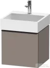 Duravit D-NEO 48,4x44,2 cm-es, 1 fiókos alsószekrény fekete fogantyúval 235050 mosdóhoz, matt bazalt DE42700BD430000
