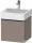 Duravit D-NEO 48,4x44,2 cm-es, 1 fiókos alsószekrény fekete fogantyúval 235050 mosdóhoz, matt bazalt DE42700BD430000