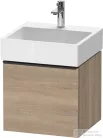 Duravit D-NEO 48,4x44,2 cm-es, 1 fiókos alsószekrény fekete fogantyúval 235050 mosdóhoz, márványos tölgy DE42700BD550000