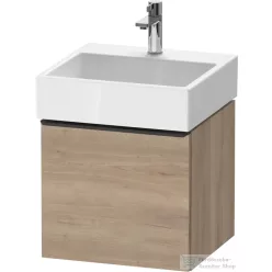   Duravit D-NEO 48,4x44,2 cm-es, 1 fiókos alsószekrény fekete fogantyúval 235050 mosdóhoz, márványos tölgy DE42700BD550000