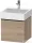 Duravit D-NEO 48,4x44,2 cm-es, 1 fiókos alsószekrény fekete fogantyúval 235050 mosdóhoz, márványos tölgy DE42700BD550000