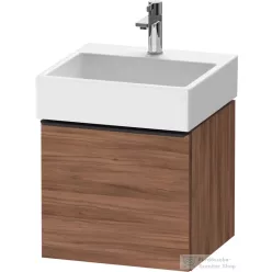  Duravit D-NEO 48,4x44,2 cm-es, 1 fiókos alsószekrény fekete fogantyúval 235050 mosdóhoz, matt dió DE42700BD790000
