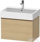 Duravit D-NEO 68,4x44,2 cm-es, 1 fiókos alsószekrény szálcsiszolt bronz fogantyúval 235070 mosdóhoz, natúr tölgy DE4272004300000