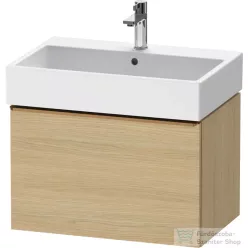   Duravit D-NEO 68,4x44,2 cm-es, 1 fiókos alsószekrény szálcsiszolt bronz fogantyúval 235070 mosdóhoz, natúr tölgy DE4272004300000