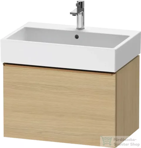 Duravit D-NEO 68,4x44,2 cm-es, 1 fiókos alsószekrény szálcsiszolt bronz fogantyúval 235070 mosdóhoz, natúr tölgy DE4272004300000