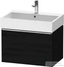Duravit D-NEO 68,4x44,2 cm-es, 1 fiókos alsószekrény króm fogantyúval 235070 mosdóhoz, matt fekete tölgy DE4272010160000