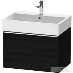   Duravit D-NEO 68,4x44,2 cm-es, 1 fiókos alsószekrény króm fogantyúval 235070 mosdóhoz, matt fekete tölgy DE4272010160000