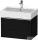 Duravit D-NEO 68,4x44,2 cm-es, 1 fiókos alsószekrény króm fogantyúval 235070 mosdóhoz, matt fekete tölgy DE4272010160000