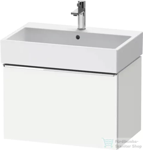 Duravit D-NEO 68,4x44,2 cm-es, 1 fiókos alsószekrény króm fogantyúval 235070 mosdóhoz, matt fehér DE4272010180000