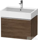 Duravit D-NEO 68,4x44,2 cm-es, 1 fiókos alsószekrény króm fogantyúval 235070 mosdóhoz, matt sötét dió DE4272010210000