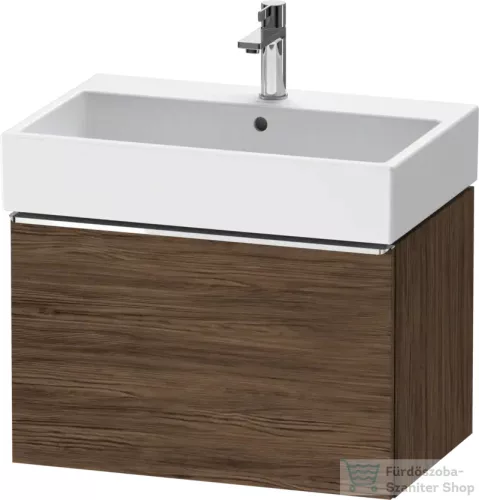 Duravit D-NEO 68,4x44,2 cm-es, 1 fiókos alsószekrény króm fogantyúval 235070 mosdóhoz, matt sötét dió DE4272010210000