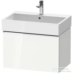   Duravit D-NEO 68,4x44,2 cm-es, 1 fiókos alsószekrény króm fogantyúval 235070 mosdóhoz, fényes fehér DE4272010220000