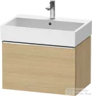 Duravit D-NEO 68,4x44,2 cm-es, 1 fiókos alsószekrény króm fogantyúval 235070 mosdóhoz, natúr tölgy DE4272010300000