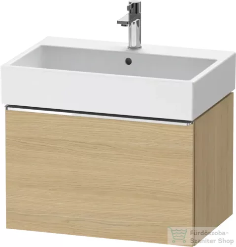 Duravit D-NEO 68,4x44,2 cm-es, 1 fiókos alsószekrény króm fogantyúval 235070 mosdóhoz, natúr tölgy DE4272010300000