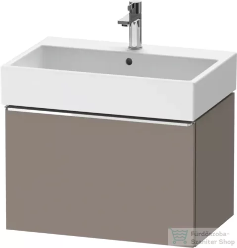 Duravit D-NEO 68,4x44,2 cm-es, 1 fiókos alsószekrény króm fogantyúval 235070 mosdóhoz, matt bazalt DE4272010430000