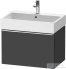 Duravit D-NEO 68,4x44,2 cm-es, 1 fiókos alsószekrény króm fogantyúval 235070 mosdóhoz, matt grafit DE4272010490000