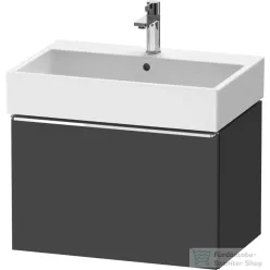   Duravit D-NEO 68,4x44,2 cm-es, 1 fiókos alsószekrény króm fogantyúval 235070 mosdóhoz, matt grafit DE4272010490000