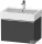 Duravit D-NEO 68,4x44,2 cm-es, 1 fiókos alsószekrény króm fogantyúval 235070 mosdóhoz, matt grafit DE4272010490000