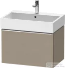 Duravit D-NEO 68,4x44,2 cm-es, 1 fiókos alsószekrény króm fogantyúval 235070 mosdóhoz, matt len DE4272010750000
