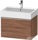 Duravit D-NEO 68,4x44,2 cm-es, 1 fiókos alsószekrény króm fogantyúval 235070 mosdóhoz, matt dió DE4272010790000