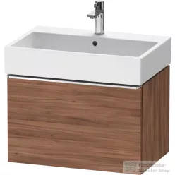   Duravit D-NEO 68,4x44,2 cm-es, 1 fiókos alsószekrény króm fogantyúval 235070 mosdóhoz, matt dió DE4272010790000