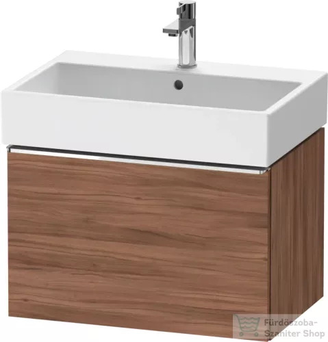 Duravit D-NEO 68,4x44,2 cm-es, 1 fiókos alsószekrény króm fogantyúval 235070 mosdóhoz, matt dió DE4272010790000