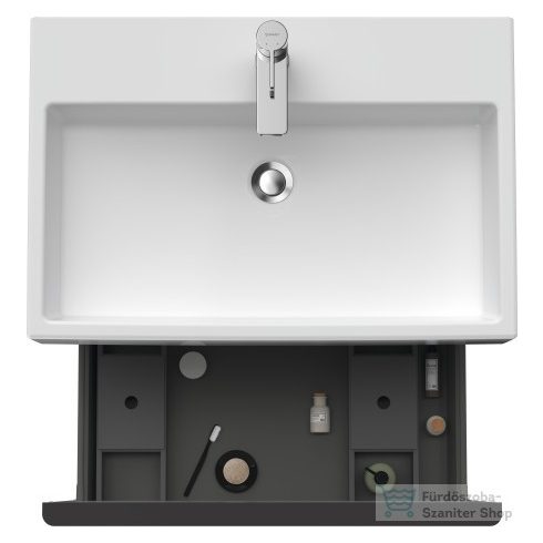 Duravit D-NEO 684x442 mm-es,1 fiókos függesztett szekrény 235070 mosdóhoz,Black Oak DE427201616