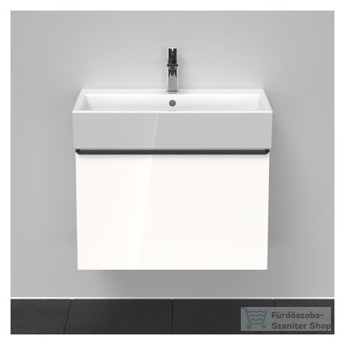 Duravit D-NEO 684x442 mm-es,1 fiókos függesztett szekrény 235070 mosdóhoz,White High Gloss Decor DE427202222