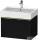 Duravit D-NEO 68,4x44,2 cm-es, 1 fiókos alsószekrény polírozott arany színű fogantyúval 235070 mosdóhoz, matt fekete tölgy DE4272034160000