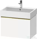 Duravit D-NEO 68,4x44,2 cm-es, 1 fiókos alsószekrény polírozott arany színű fogantyúval 235070 mosdóhoz, matt fehér DE4272034180000