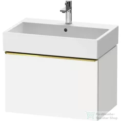   Duravit D-NEO 68,4x44,2 cm-es, 1 fiókos alsószekrény polírozott arany színű fogantyúval 235070 mosdóhoz, matt fehér DE4272034180000