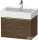 Duravit D-NEO 68,4x44,2 cm-es, 1 fiókos alsószekrény polírozott arany színű fogantyúval 235070 mosdóhoz, matt sötét dió DE4272034210000