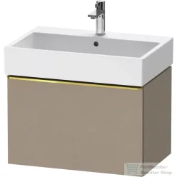   Duravit D-NEO 68,4x44,2 cm-es, 1 fiókos alsószekrény polírozott arany színű fogantyúval 235070 mosdóhoz, matt len DE4272034750000