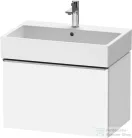 Duravit D-NEO 68,4x44,2 cm-es, 1 fiókos alsószekrény rozsdamentes acél színű fogantyúval 235070 mosdóhoz, matt fehér DE4272070180000
