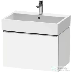   Duravit D-NEO 68,4x44,2 cm-es, 1 fiókos alsószekrény rozsdamentes acél színű fogantyúval 235070 mosdóhoz, matt fehér DE4272070180000