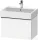 Duravit D-NEO 68,4x44,2 cm-es, 1 fiókos alsószekrény rozsdamentes acél színű fogantyúval 235070 mosdóhoz, matt fehér DE4272070180000