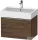 Duravit D-NEO 68,4x44,2 cm-es, 1 fiókos alsószekrény rozsdamentes acél színű fogantyúval 235070 mosdóhoz, matt sötét dió DE4272070210000