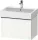 Duravit D-NEO 68,4x44,2 cm-es, 1 fiókos alsószekrény rozsdamentes acél színű fogantyúval 235070 mosdóhoz, fényes fehér DE4272070220000