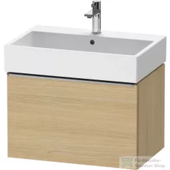   Duravit D-NEO 68,4x44,2 cm-es, 1 fiókos alsószekrény rozsdamentes acél színű fogantyúval 235070 mosdóhoz, natúr tölgy DE4272070300000
