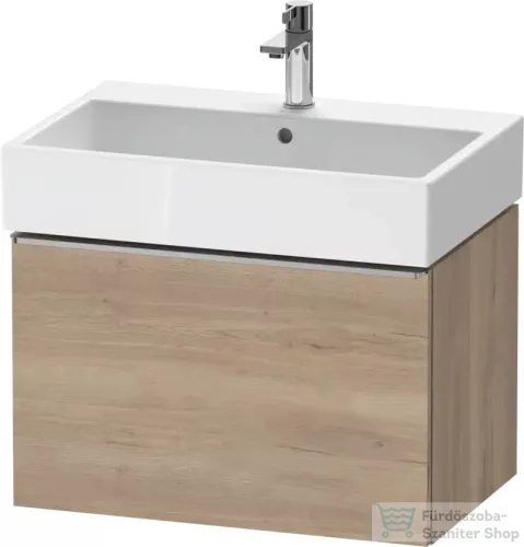 Duravit D-NEO 68,4x44,2 cm-es, 1 fiókos alsószekrény rozsdamentes acél színű fogantyúval 235070 mosdóhoz, márványos tölgy DE4272070550000