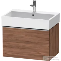   Duravit D-NEO 68,4x44,2 cm-es, 1 fiókos alsószekrény rozsdamentes acél színű fogantyúval 235070 mosdóhoz, matt dió DE4272070790000