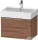 Duravit D-NEO 68,4x44,2 cm-es, 1 fiókos alsószekrény rozsdamentes acél színű fogantyúval 235070 mosdóhoz, matt dió DE4272070790000