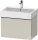 Duravit D-NEO 68,4x44,2 cm-es, 1 fiókos alsószekrény rozsdamentes acél színű fogantyúval 235070 mosdóhoz, matt taupe DE4272070910000